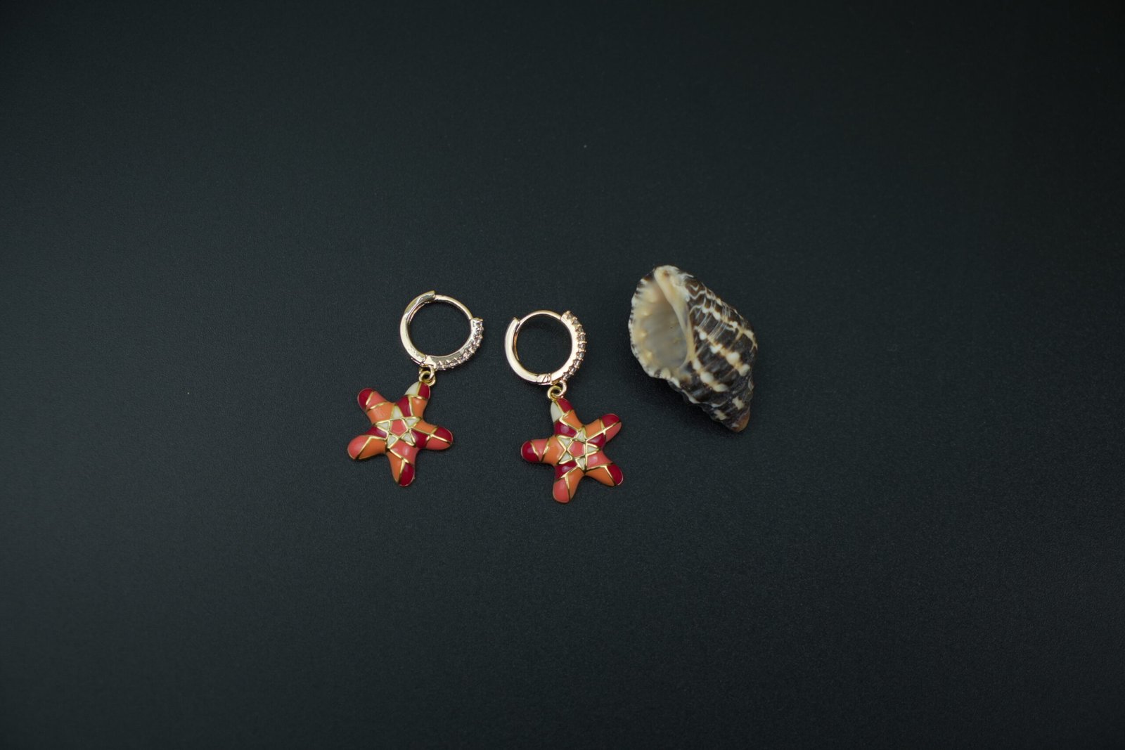 Sunset Reef Hoop Earrings - Image 2