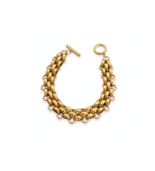 Elegant gold-tone chain bracelet for women
