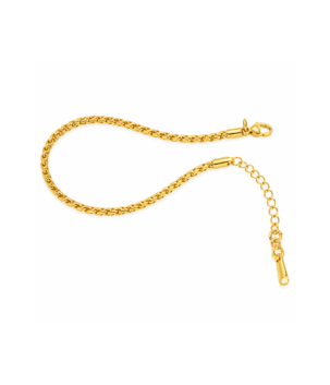 Gold plated classic chain bracelet for women