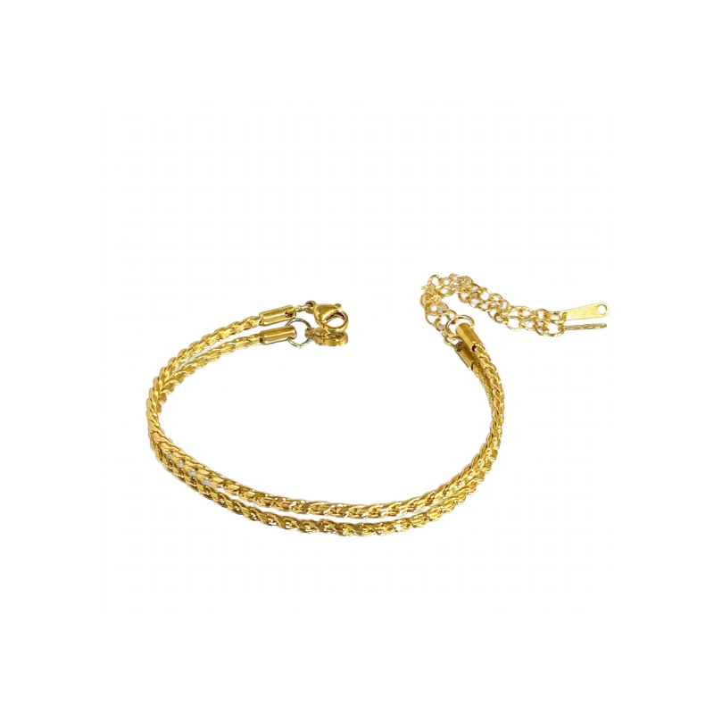 Gold Plated Classic Chain Bracelet for Women - Image 3