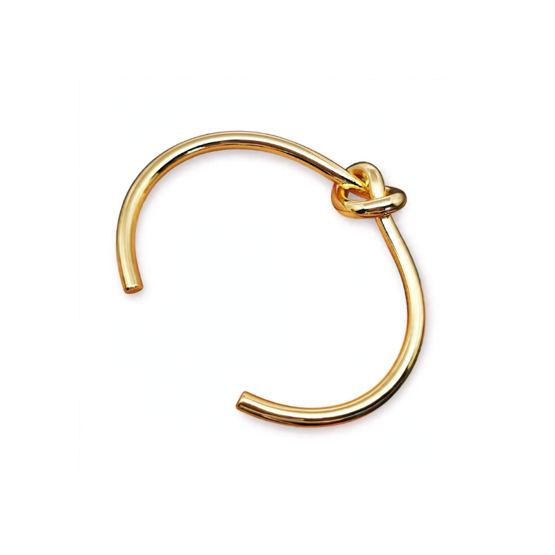 Gold-tone knot cuff bracelet for women