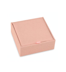 Pink portable jewelry organizer box with multiple compartments