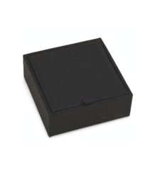 Black portable jewelry organizer box with multiple compartments